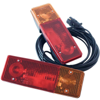ŚWIATŁA LAMPY ZESTAW PRZYCZEPA ROLNICZA CIĄGNIK 7P